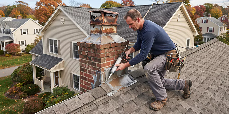 Chimney Chase Flashing Repair Lynwood