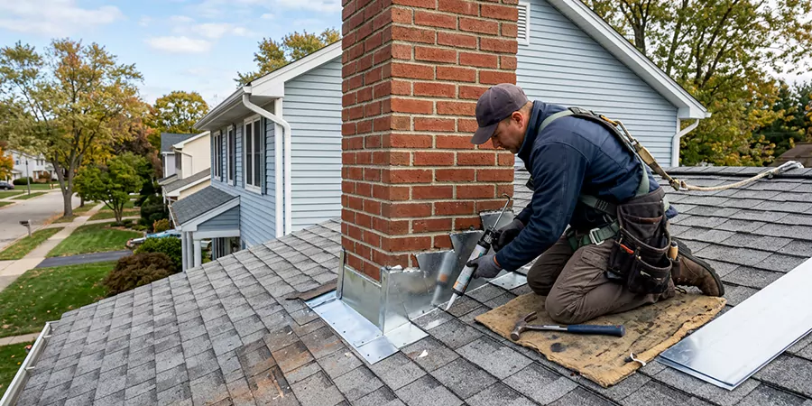 Roof and Chimney Flashing Leak Repair Lynwood
