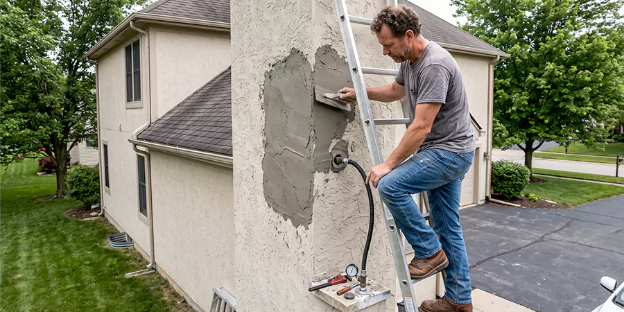 Gas and Stucco Chimney Repair Lynwood