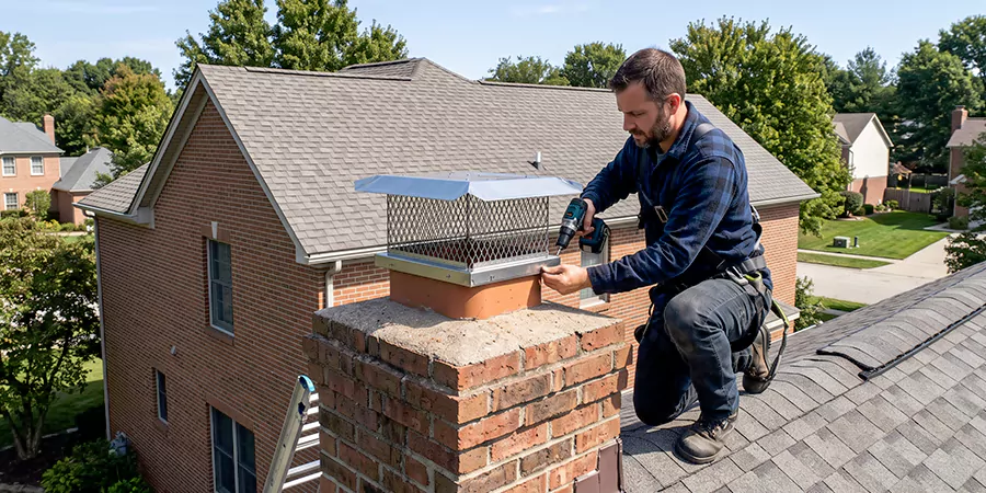 Masonry Chimney Spark Arrestor Installation Lynwood